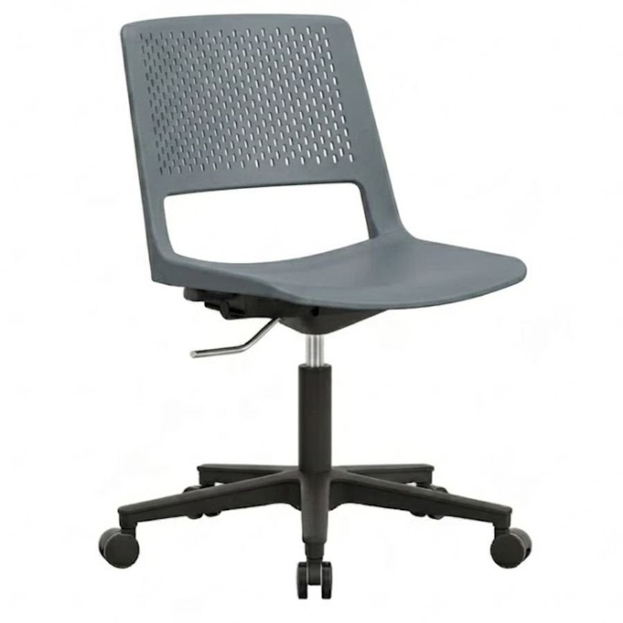 SILLA 5P ENZO Silla 5P Enzo gris con base estándar ergonómica ScrivaniaMx