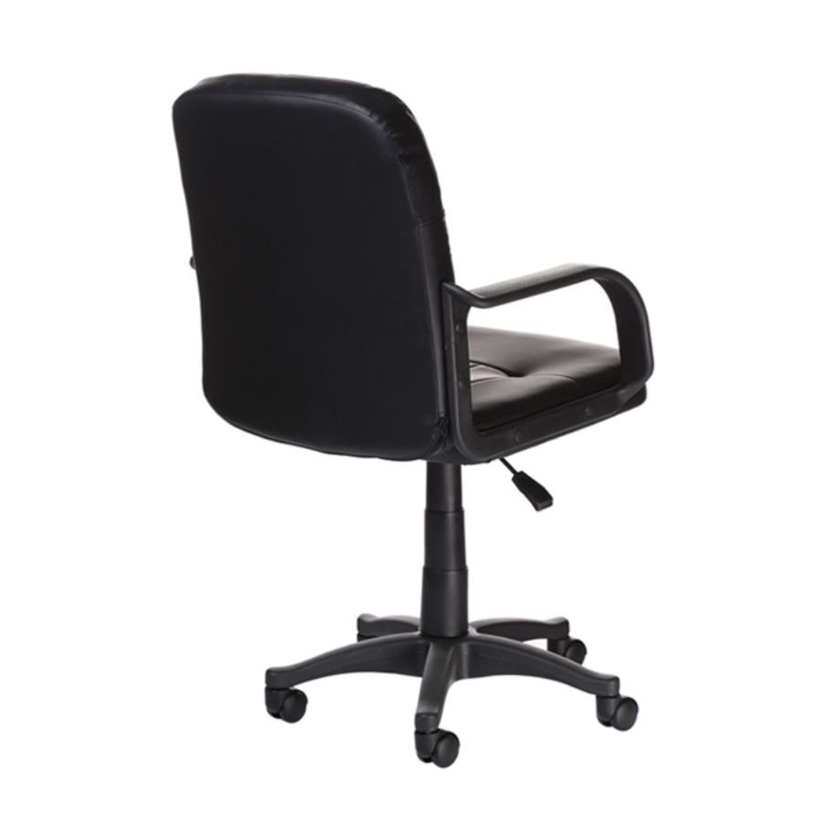 SILLA BELMOND Silla ejecutiva Belmond vista trasera con soporte ergonómico en ScrivaniaMx
