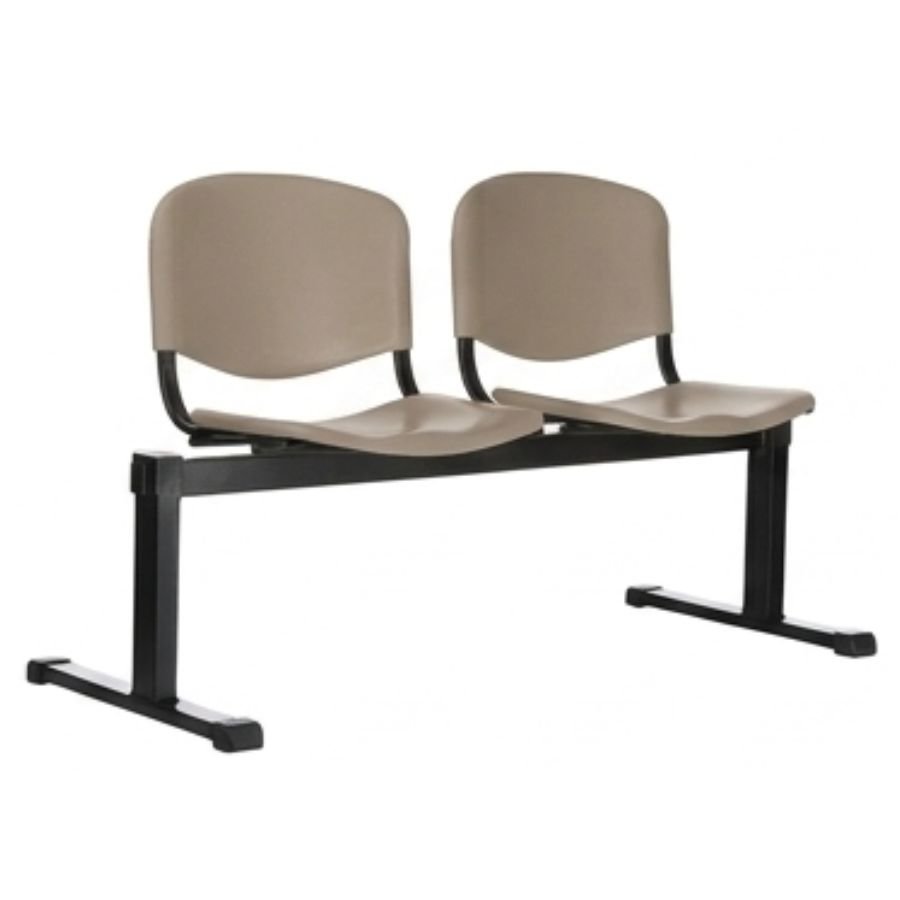 BANCA ISO PLASTIC 2 Silla ISO 2 Plastic beige base negra ergonómica oficina ScrivaniaMx