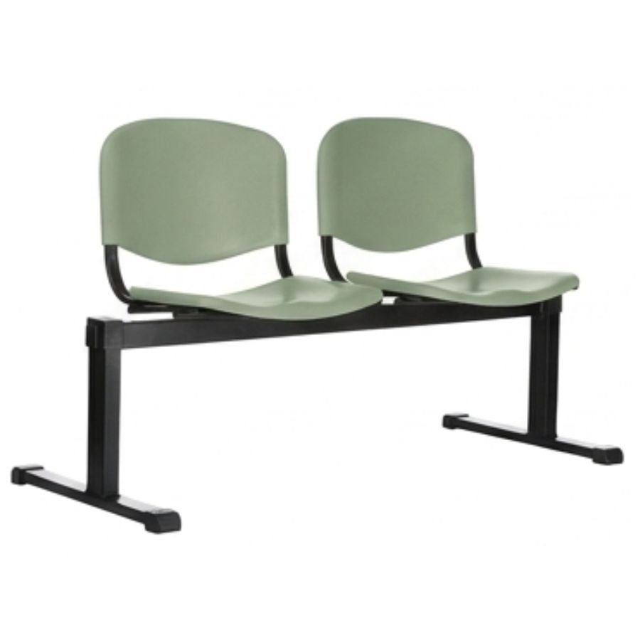 BANCA ISO PLASTIC 2 Silla ISO 2 Plastic verde menta base negra ergonómica oficina ScrivaniaMx