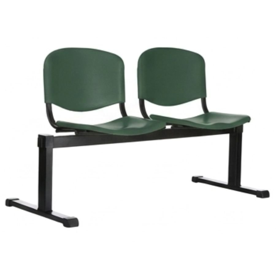 BANCA ISO PLASTIC 2 Silla ISO 2 Plastic verde militar base negra ergonómica oficina ScrivaniaMx