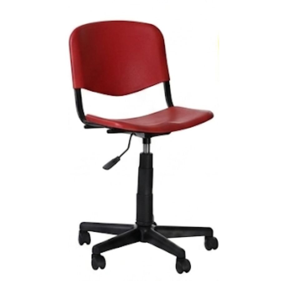 SILLA ISO P PLASTIC Silla Iso P Roja Perspectiva