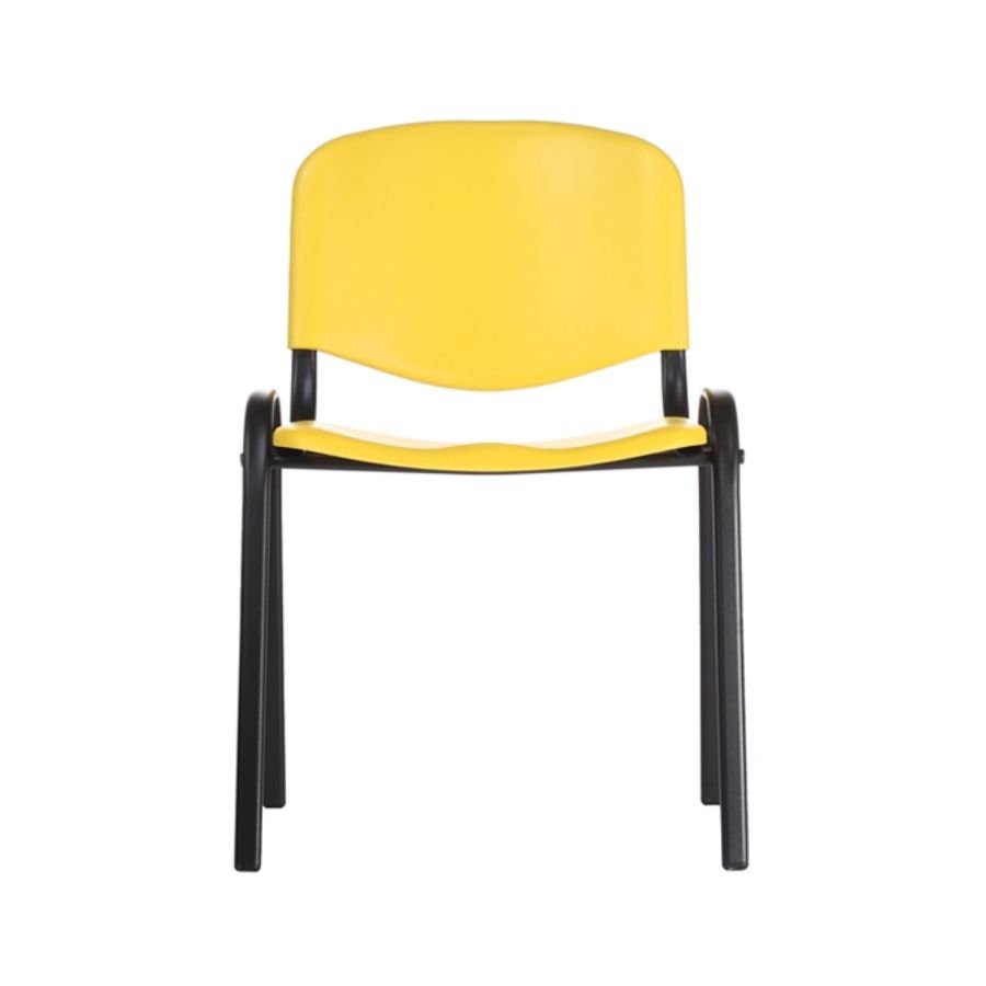 SILLA ISO PLASTIC Silla ISO Plastic color amarillo vista frontal ScrivaniaMx