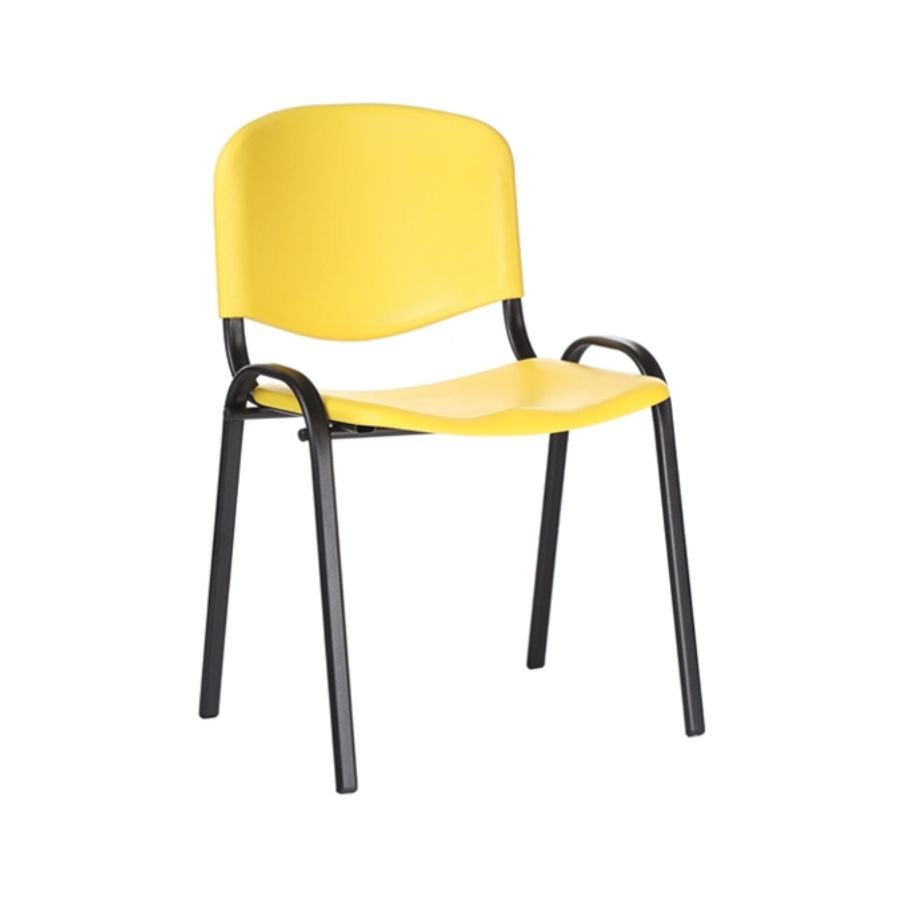 SILLA ISO PLASTIC Silla ISO Plastic color amarillo perspectiva ScrivaniaMx