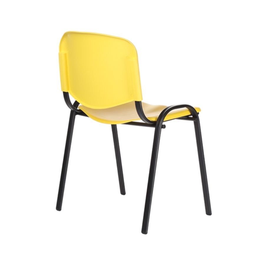 SILLA ISO PLASTIC Silla ISO Plastic color amarillo vista trasera ScrivaniaMx