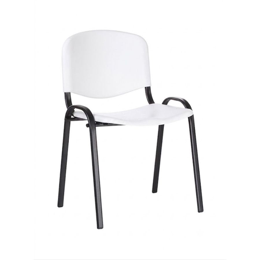 SILLA ISO PLASTIC Silla ISO Plastic color blanco perspectiva ScrivaniaMx