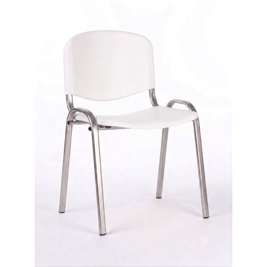 SILLA ISO PLASTIC Silla ISO Plastic base cromo blanco ScrivaniaMx