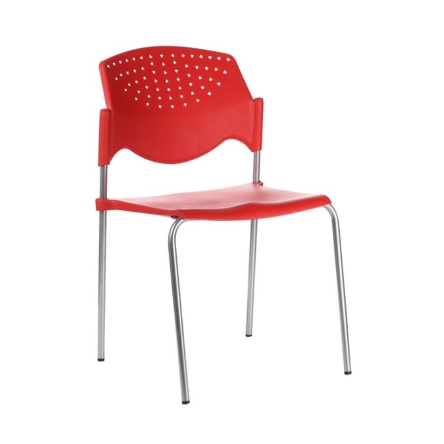 SILLA POLARI Silla Polari Roja Perspectiva