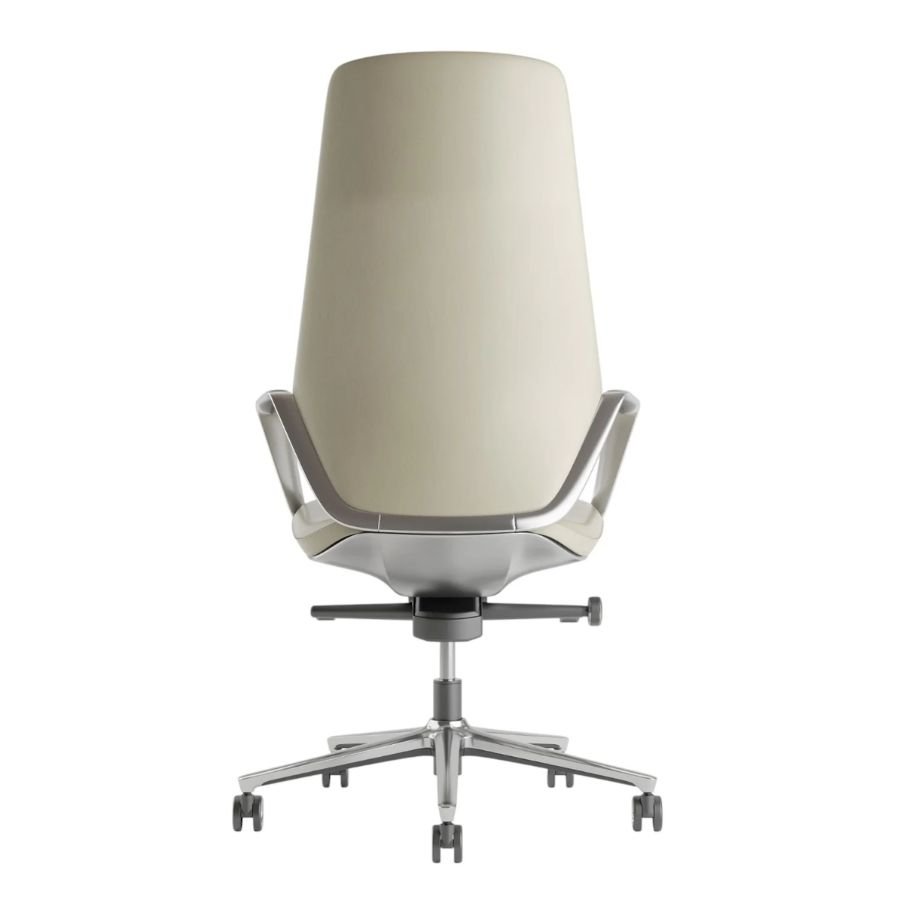 SILLA WAYNE A Silla ejecutiva Wayne A beige vista desde el respaldo ScrivaniaMx