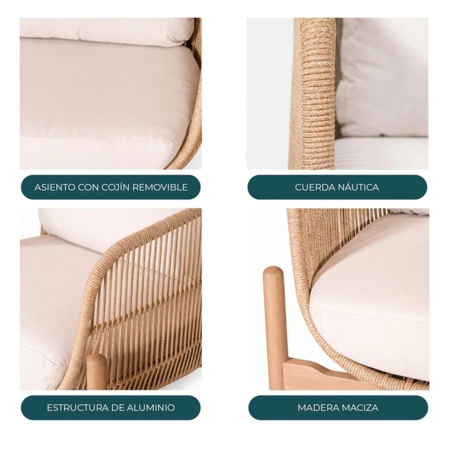 SILLÓN BERANIA Especificaciones Sillón Berania