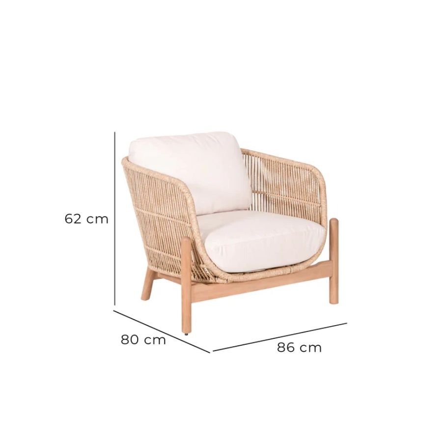 SILLÓN BERANIA Dimensiones Sillón Berania