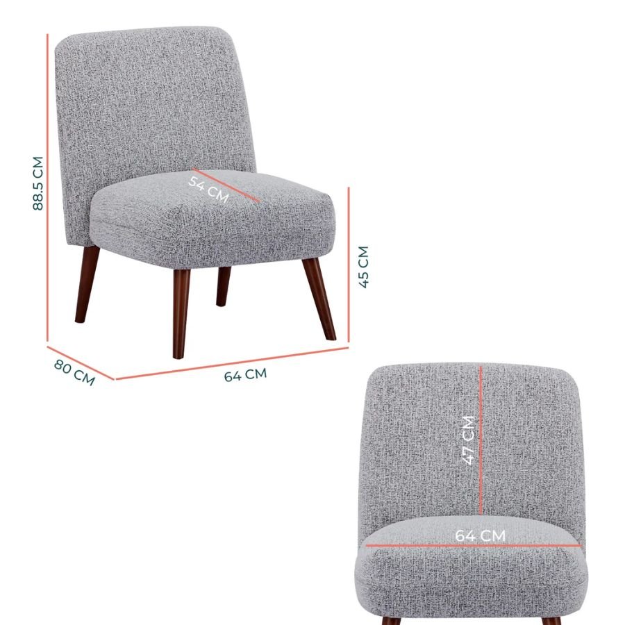SILLON TERNI Guía de dimensiones y proporciones ergonómicas sillón Terni ScrivaniaMx