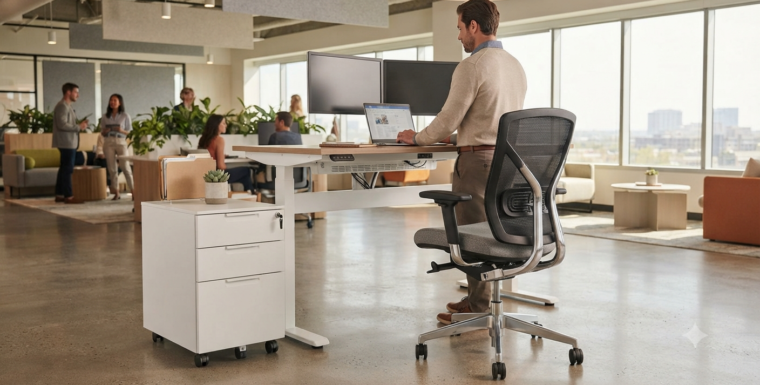 3  Muebles básicos de oficina: Silla, Escritorio y Archivero