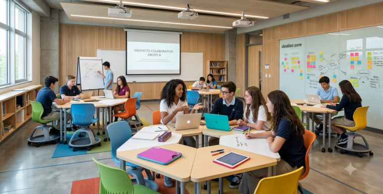 Mobiliario para aulas colaborativas