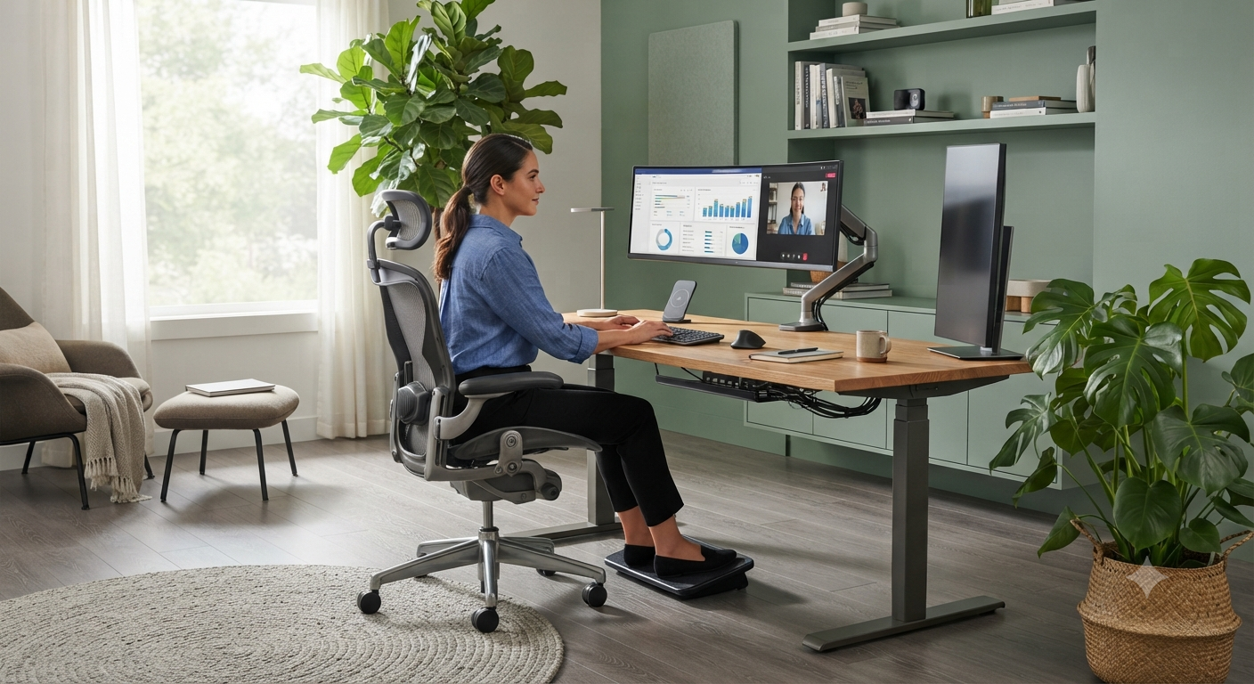 Home office moderno y ergonómico