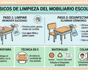 Limpieza Rápida y Eficiente del Mobiliario Escolar