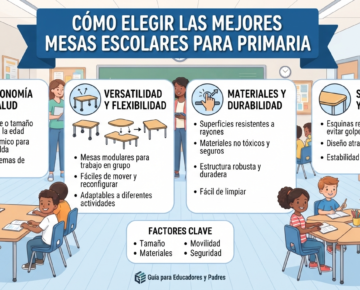 5 Puntos para elegir las mejores mesas escolares para Primaria