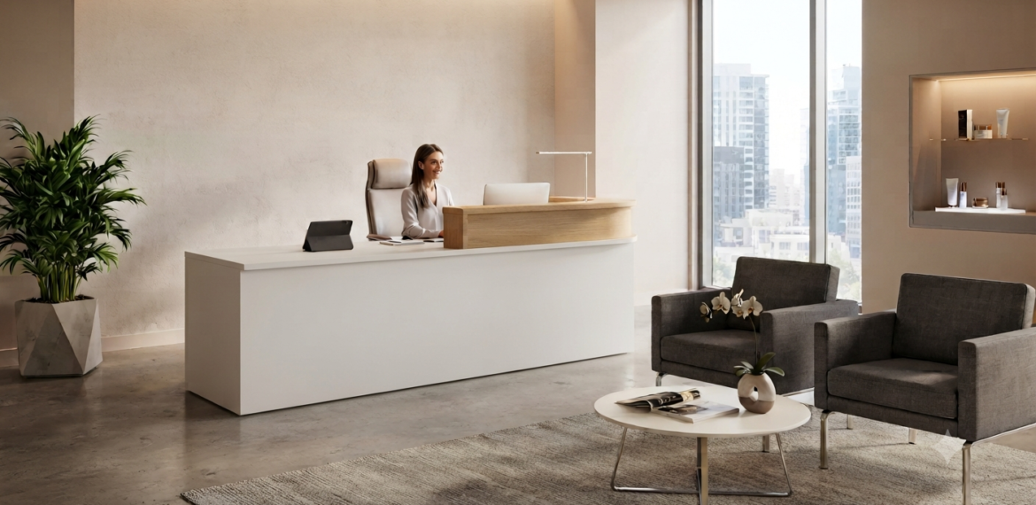 Mobiliario para Recepción en oficinas