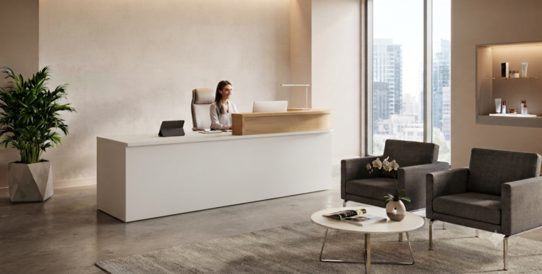 Mobiliario para Recepción en oficinas