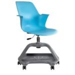 Silla ergonómica Flow azul sin paleta ScrivaniaMx